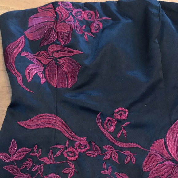 Vintage Chinoiserie Le Chateau Bustier Size Small - Picture 8 of 11